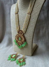 Royal Rani Pearl Mala Haar with Earrings Indian/Pakistani Bridal/Partywear New