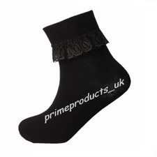 3 X Pair Girls Cotton Frilly