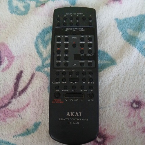 Akai s670 remote control - akai, rc-s670