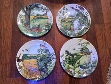 4x Wedgwood Colin Newmans Country Panorama Collector Plates With Certificates