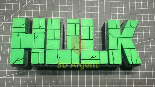 Hulk logo sign 3d - hulk,