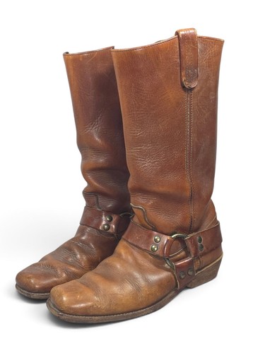 Vtg brown leather - vtg,