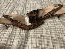 Kitten Heels. Snakeskin