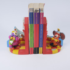 Disney Store Dumbo Fire Brigade Bookends Used Colourful Heavy Resin