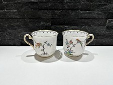 2 x Vintage Tuscan China Bird Of Paradise Cups Teacups #2