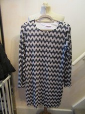 Women's Coleen  Rooney Navy Silver White Sparkle Dress UK Size 14