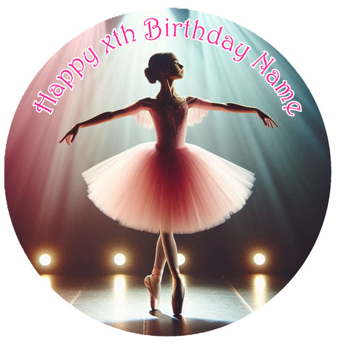 Edible ballerina cake toppers - ballerina,