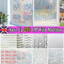 5M Roll Frosted Window Film Bubble Free Self Adhesive Etched Privacy`Glass Vinyl