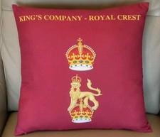 Grenadier Guards Kings Company/Queen's Company, Royal Crest  cushion cover.