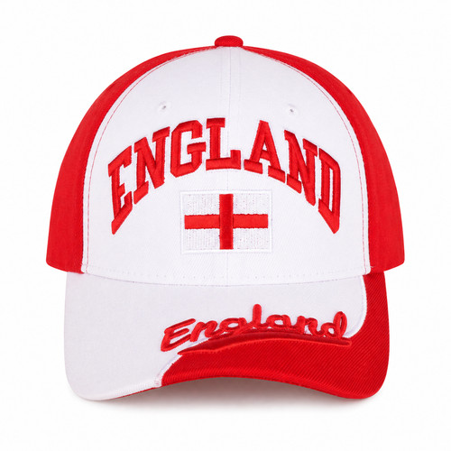 England baseball cap white red - england,