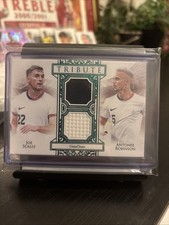 Futera Unique Tribute /15 Antonee Robinson And Joe Scally Match Worn Duo Patch.