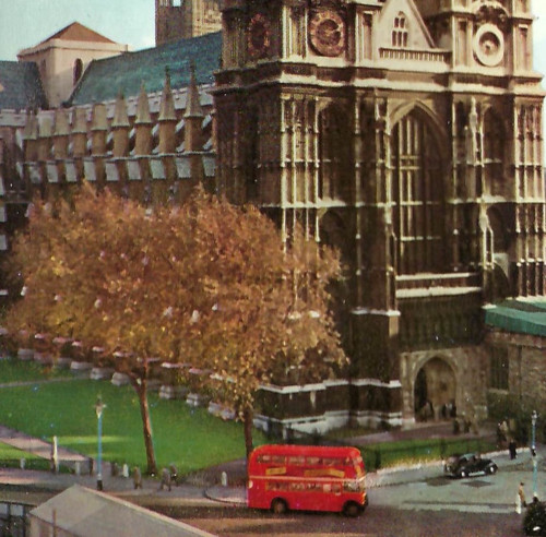 Old double decker bus - old, car