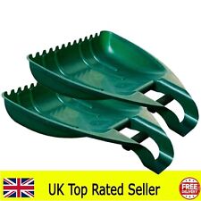 whitefurze g25lg1 leaf grabber set - forest green (set of 2) handy scoops leaves