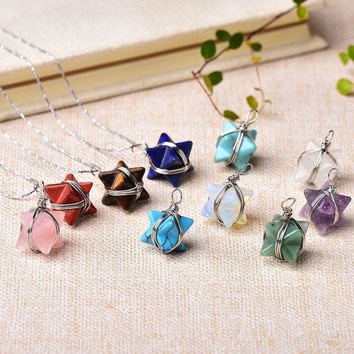 Merkaba pendant gemstone - merkaba,