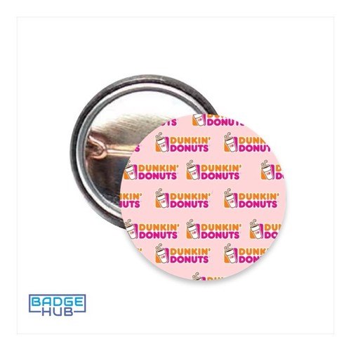 Dunkin donuts pattern 25mm - donuts,