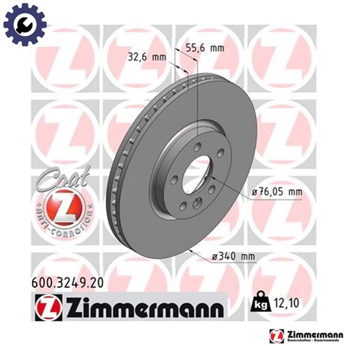 Brake disc 600 3249 - brake,