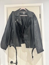 Primark black oversized biker