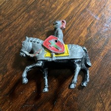 Rare Vintage Lead  Knight On Horse 