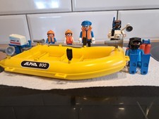 Playmobil Boats Police Speedboat Launch Bundle with Diver Inflatable