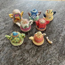Job Lot Vintage Tetley miniature tea pots bundle of 7