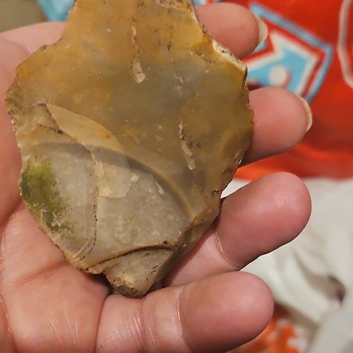 Natural unpolished flint stone - natural,