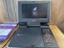 Toshiba SD-P1400 Portable DVD Player (7") Tested And Working Case And Chargers