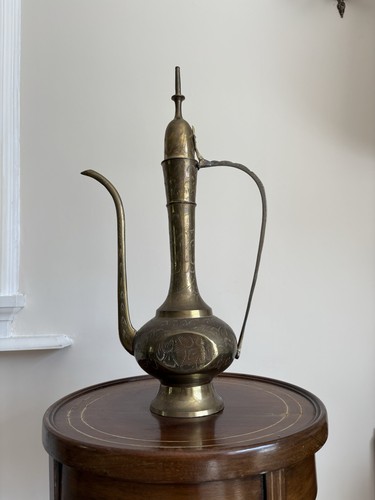 Vintage solid brass teapot - solid,