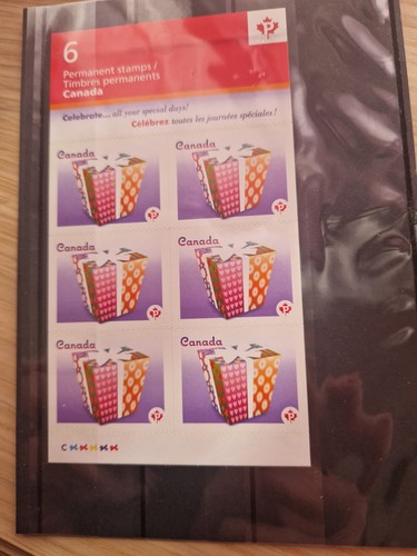 Canadian stamp card - canadian,