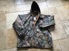 Vintage Stearns Advantage Timber jacket field utility fleece Camo  Uk Size XL
