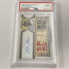 2022 Triple Threads Jose Ramirez Autograph Relics 20 /27 PSA Gem Mint 10