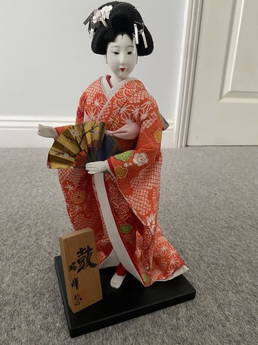 Japanese antique geisha doll - geisha,