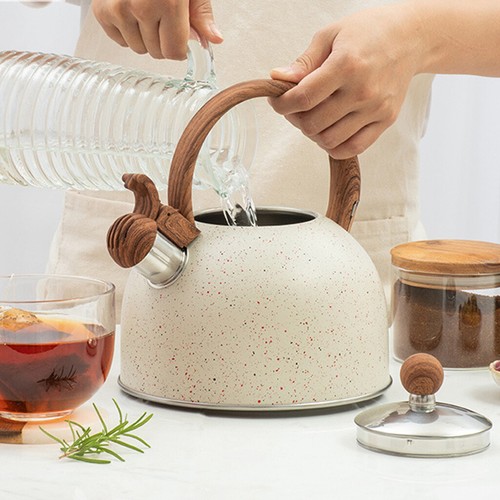 Whistling tea kettle - whistling,