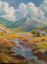 Scottish Highlands Landscape Original Painting By Myself Andrew Mellin
