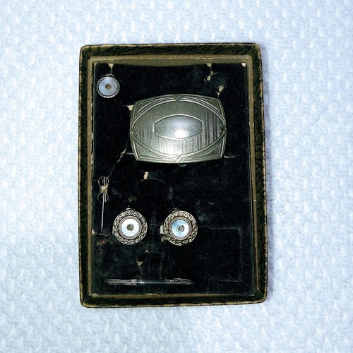 Antique jem link box - jem, set