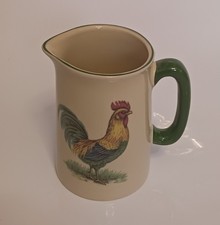 Heron Cross Pottery Milk Jug Cockerel Design Made In Stoke On Trent
