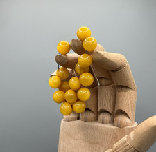 16 Vintage Baltic Natural Butterscotch Amber Round Beads