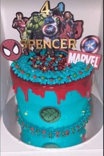Personalsed marvel cake - marvel,