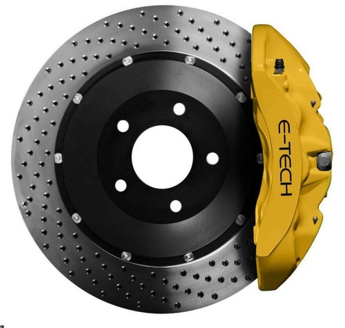 Yellow brake caliper - (et),