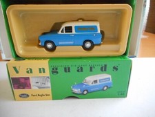 Vanguards VA00414 Ford Anglia Van Stratford Blue 1:43 + Mirrors + Ltd Ed  + box
