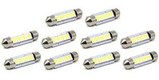FIT BMW Car Led Number Plate Light Bulbs C5W Festoon Cob White 39mm 12v