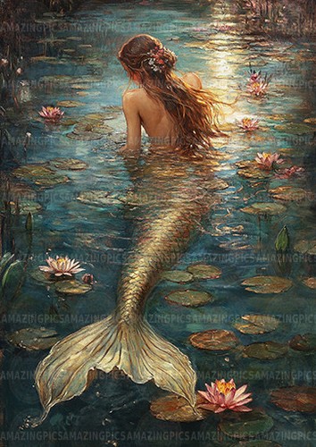 Mermaid water nymph - mermaid, fantasy