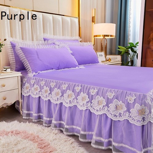 Embroidered lace ruffle - embroidered,