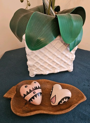 Vintage wooden leaf shaped - wooden,