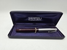 Sheaffer Imperial Fountain Pen Boxed Red and Silver