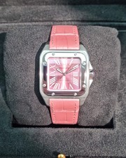 Cartier Santos 100 Pink dial