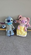 Disney Store NuiMos Stitch & Angel Posable Plush Set