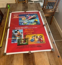 The Rescuers and Mickeys Christmas Carol Movie Poster Mickey Mouse Disney 1983