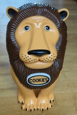 Vintage The Original Lion Cookie Jar Talking Roaring Lion 1999 11" Plastic Talks