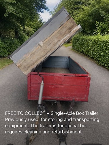 Fully working box trailer - box,