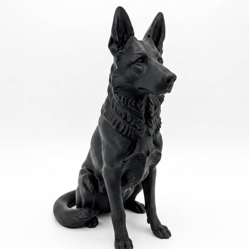 German shepherd dog sculpture - shepherd,
